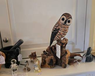 carved owl
