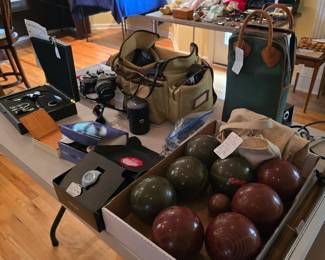 bocce and cameras