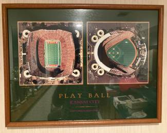 Framed print of KC Kaufman stadium
