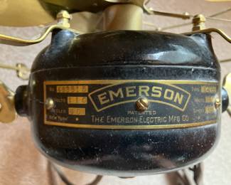 Label on Emerson fan