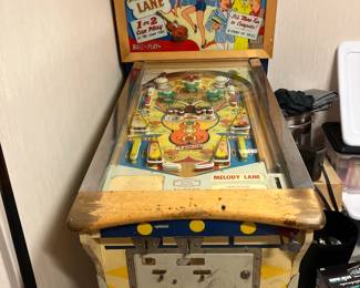 Melody Lane flipper pinball machine, D. Gottlieb