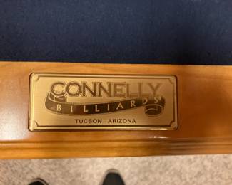 Label on billiard's table