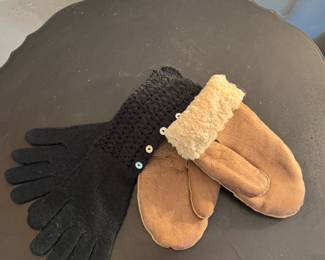 Knit Gloves and Wool-Lined Mittens