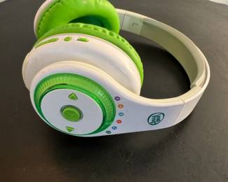 Leap Frog White and Green Wireless Over-Ear Headphones