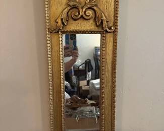 Rectangular Gilt Framed Small Mirror
