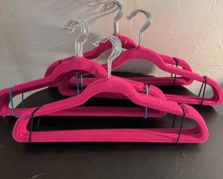 Pink Velvet Non-Slip Clothes Hangers