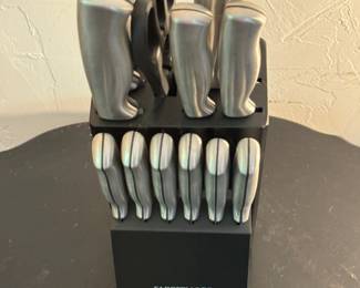 Farberware Stainless Steel 14-Piece Cutlery Set with Block