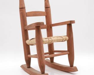Antique Reproduction Miniature Toy Rocking Chair