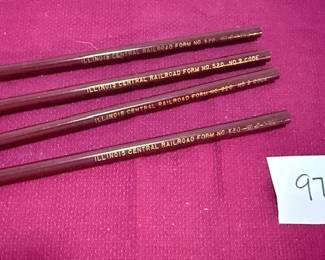 Illinois Railroad Pencils