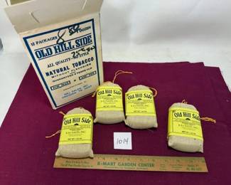 4 pouches of Old Hill Side Tobacco