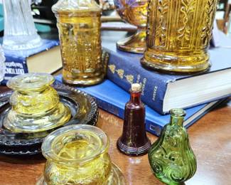 Vintage Amber Glass