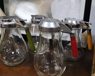 Vintage Syrup Dispenser with Bakelite Handle
