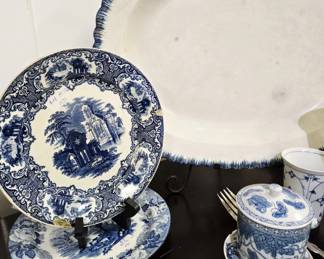 Flo Blue and other blue and white dishes