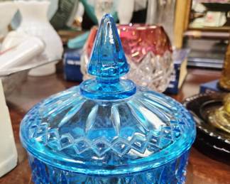 Princess Blue Indiana Glass Dish