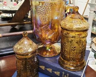 Vintage Amber Glass