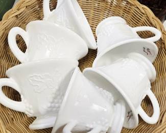 Milk Glass Mugs