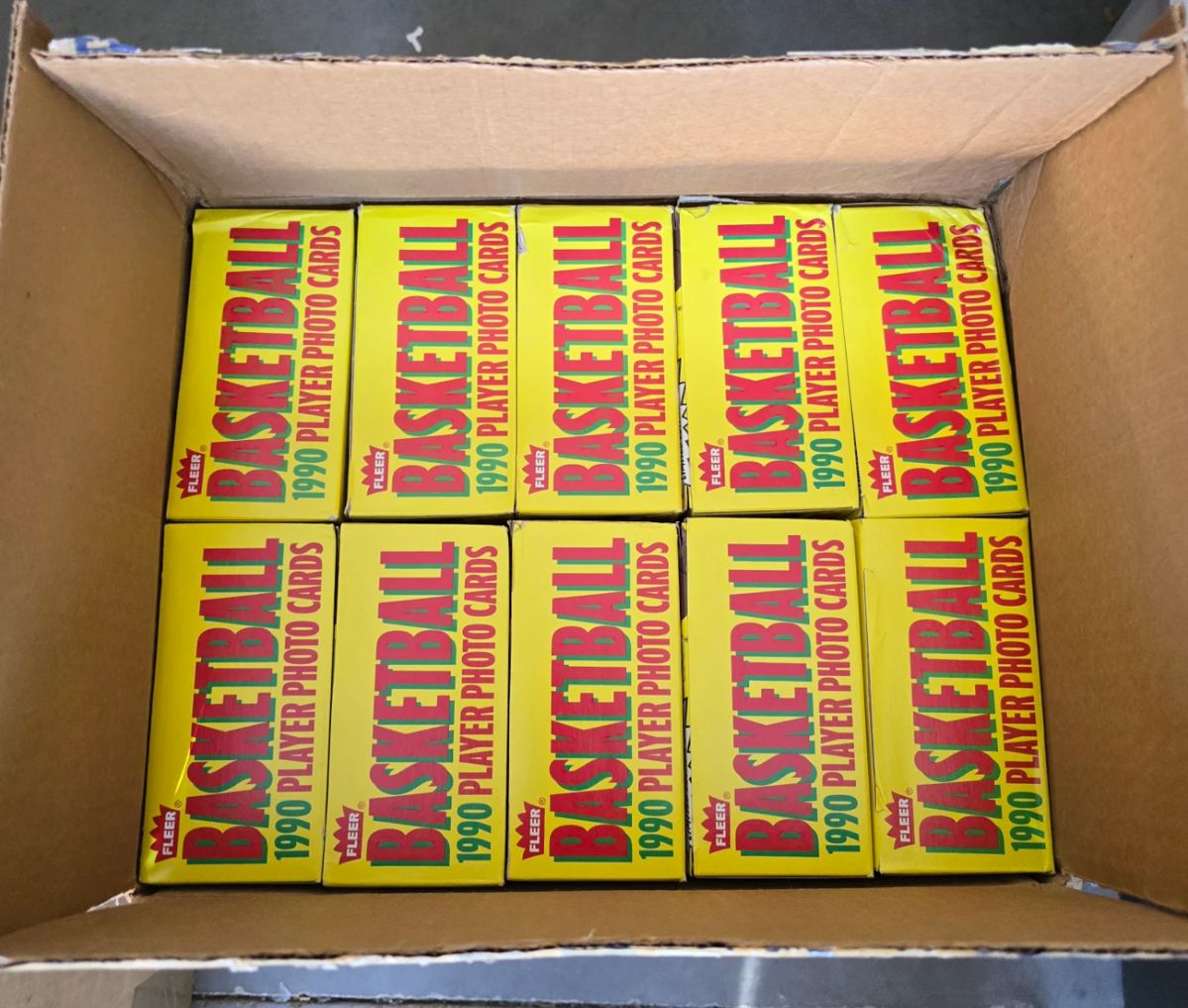 1990 Fleer Basketball 20 Box Case Michael Jordan Rare
