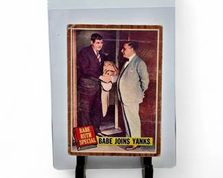 1962 Topps # 136 Babe Ruth Joins New York Yankees