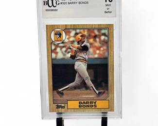 1987 Topps #320 Barry Bonds BCCG 10 Rookie