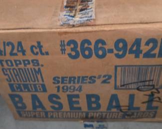 1994 Stadium Club Baseball Series 2 Case w/ 24 Factory Sealed Boxes Rare