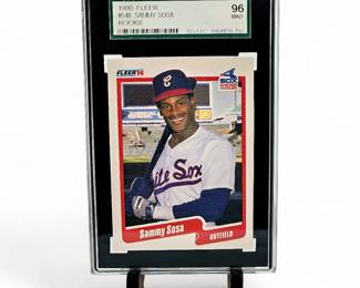 1990 Fleer #548 Sammy Sosa Rookie SGC 96 Mint