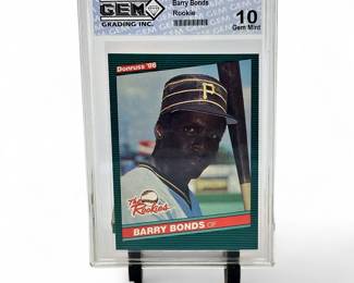 1986 Donruss #11 Barry Bonds Rookie GEM 10 Rookie