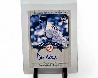 2003 Upper Deck Yankees Signature Series #PN-MA Don Mattingly Autograph Card