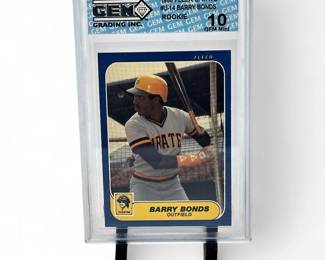 1986 Fleer Update #U-14 Barry Bonds Rookie GEM 10 Rookie