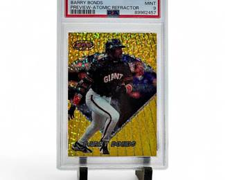 1996 Bowman's Best #BBP4 Barry Bonds Preview Atomic Refractor PSA 9 SSP