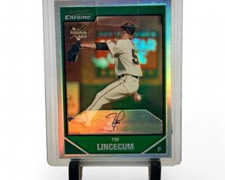 2007 Bowman Chrome #217 Tim Lincecum Rookie Refractor