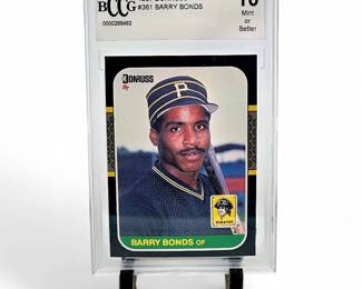 1987 Topps #361 Barry Bonds BCCG 10 Rookie