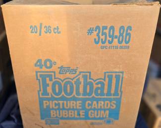 1986 Topps Football Empty Case Box Jerry Rice & Steve Young RC Rare