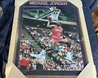 Michael Jordan 16x20 Gold Framed Chicago Bulls Photo