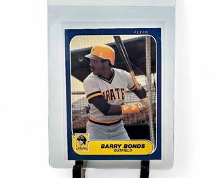 1987 Fleer #U-14 Barry Bonds Rookie
