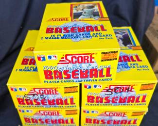 1990 Score Baseball (5) Box Lot Nolan Ryan