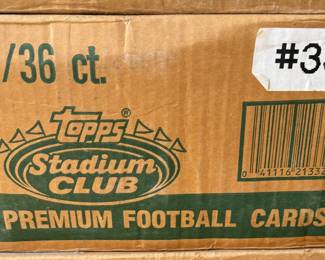 1991 Topps Stadium Club Football Factory Sealed 12 Box Case Brett Favre Rookie