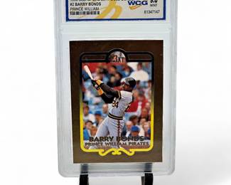 1993 Bleachers 23KT Gold Border #2 Barry Bonds Prince William Pirates WCG 9
