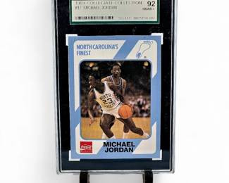 1989 North Carolina College Collection #17 Michael Jordan SGC 92
