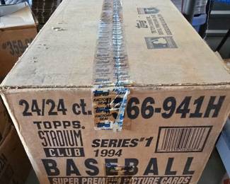 1994 Stadium Club Baseball Series 1 Case w/ 24 Factory Sealed Boxes Rare