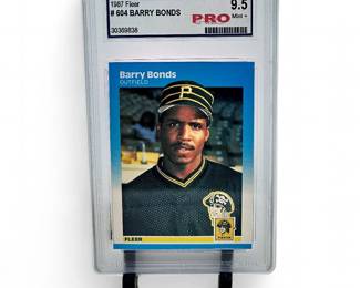 1987 Fleer #604 Barry Bonds Rookie PRO 9.5