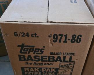 1986 Topps Baseball Rack Pack Box Case (6 Boxes) Bo Jackson RC Rare