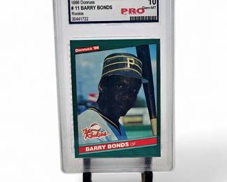 1986 Donruss #11 Barry Bonds Rookie PRO 10