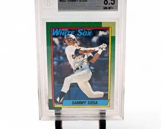 1990 Topps #692 Sammy Sosa Rookie Beckett 8.5