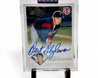 2003 Topps Certified #TA-BB Bert Blyleven Autograph Card