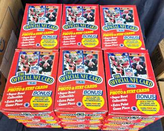 1989 Pro Set Football (18) Box Lot w/ Factory Sealed Packs Barry Sanders RC