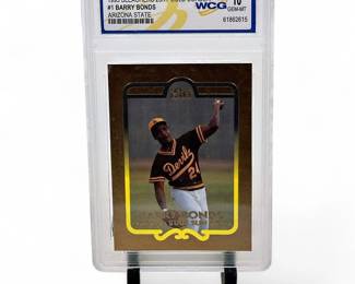 1993 Bleachers 23KT Gold Border #1 Barry Bonds Arizona State WCG 10