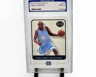 2001 Fleer Great of the Game #73 Vince Carter PGS 9 Mint