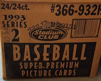 1993 Topps Stadium Club Baseball Super Premium Series 2 Factory Sealed 24 Boxes