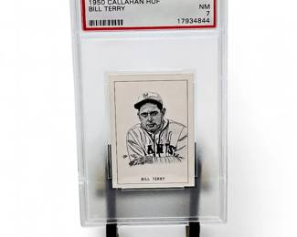 1950 Callahan HOF Bill Terry PSA 7
