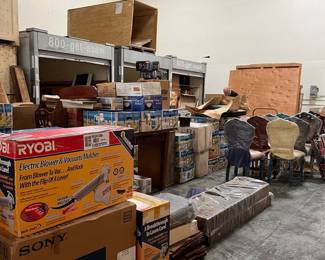 You don’t want to miss this! So much to sell, we needed a warehouse!
Unbelievable assortment of over 50 years of carefully curated items from a lovely estate — with something for everyone.
Including an enormous selection of builder's and landscaping tools, supplies, accessories and so much more.
Browse a wide variety of antiques, furniture, home decor, glassware, collectibles, games, electronics and Christmas decorations. Plus CDs, DVDs (many Disney classics), books, retro items and more. Including over 50 brand-new items in their original packaging!